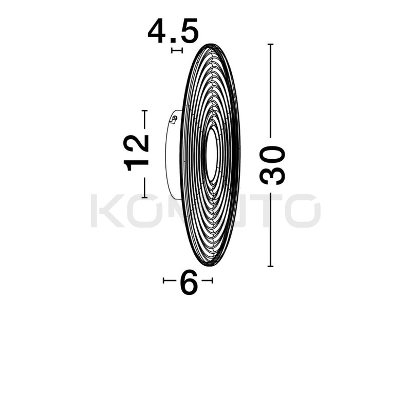 Kinkiet z okrągłym kloszem Onsun – klosz w kolorze bursztynu