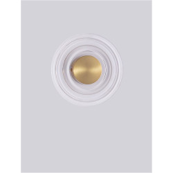 Kinkiet ONDI –lampa ścienna okrągła ze złotym detalem