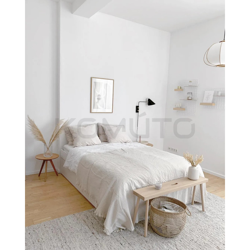 Okrągły Stolik drewniany Malm do małego pokoju | Komuto.pl