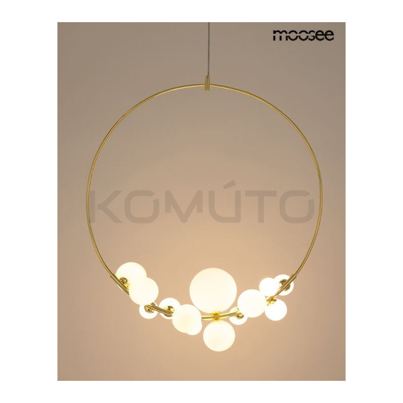 Lampa wisząca ROCIO złota – nowoczesne luksusowe oświetlenie