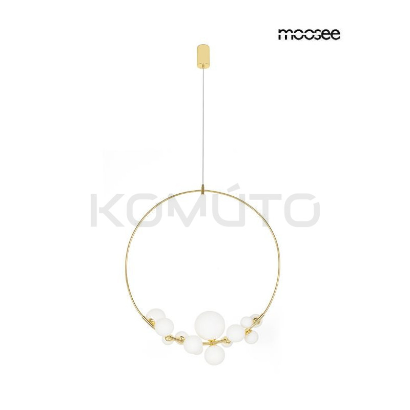 Lampa wisząca ROCIO złota – nowoczesne luksusowe oświetlenie