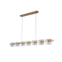 Lampa wisząca BACCIO – poetycka gra światła złotego designu