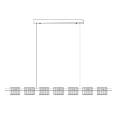 Lampa wisząca BACCIO – poetycka gra światła złotego designu