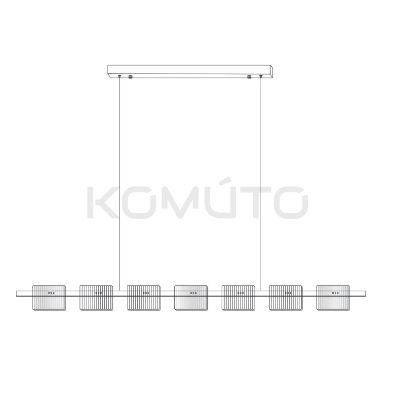 Lampa wisząca BACCIO – poetycka gra światła złotego designu