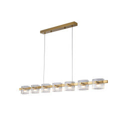 Lampa wisząca pozioma BACCIO LED złota 120