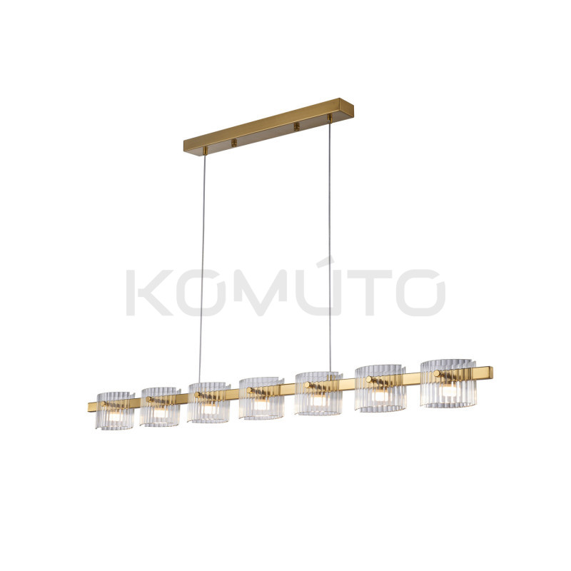 Lampa wisząca BACCIO – poetycka gra światła złotego designu