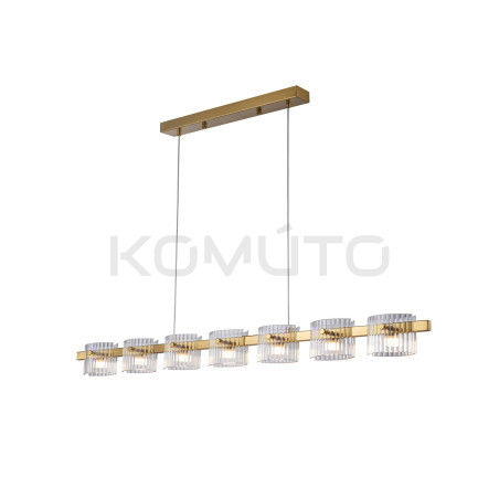 Lampa wisząca BACCIO – poetycka gra światła złotego designu