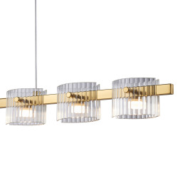 Lampa wisząca BACCIO – poetycka gra światła złotego designu