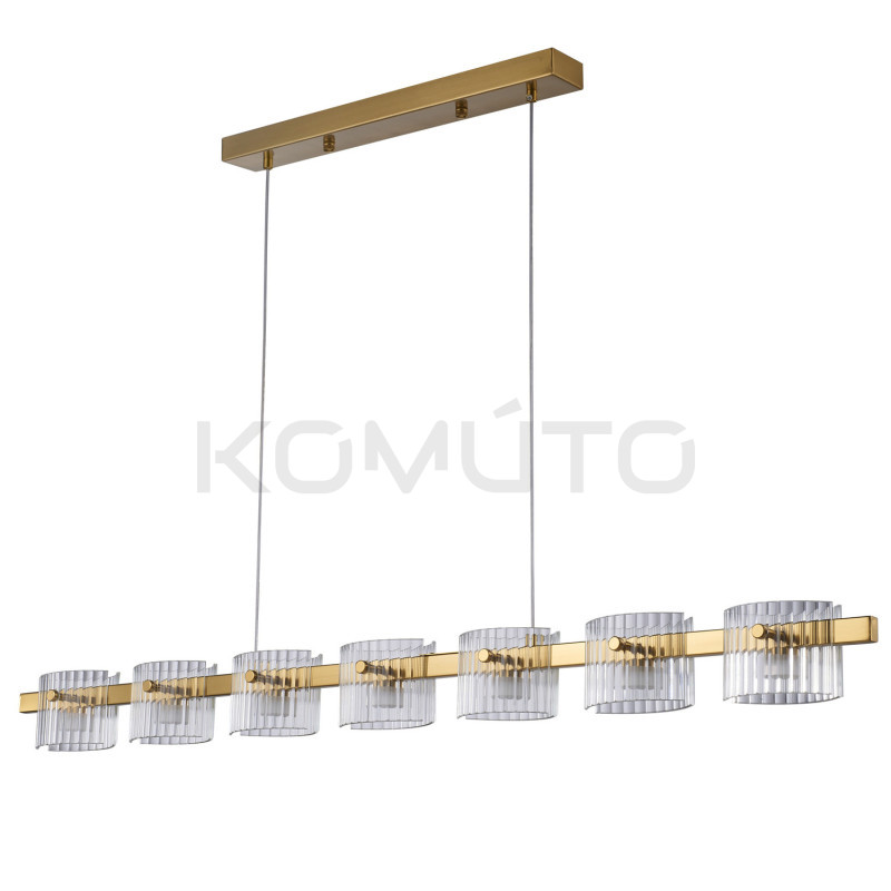 Lampa wisząca BACCIO – poetycka gra światła złotego designu