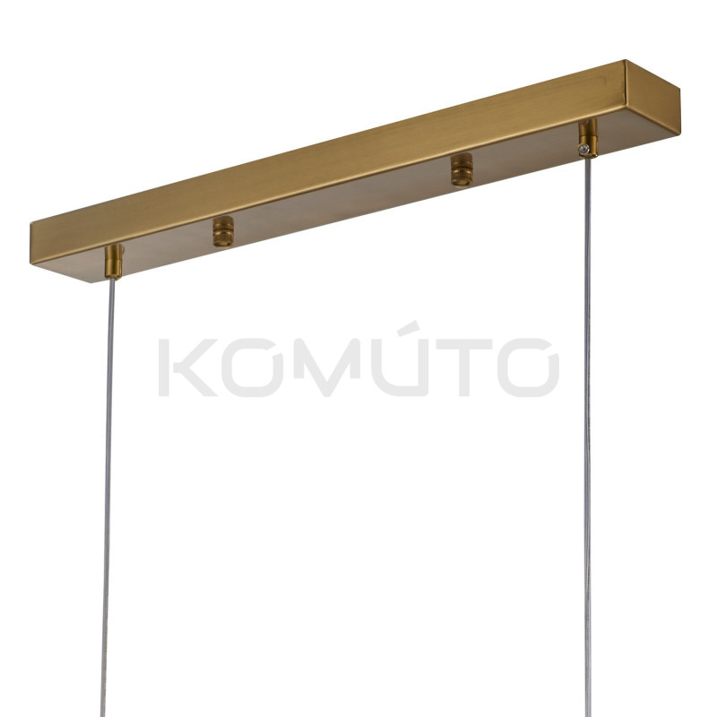 Lampa wisząca BACCIO – poetycka gra światła złotego designu