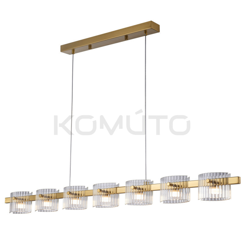 Lampa wisząca BACCIO – poetycka gra światła złotego designu