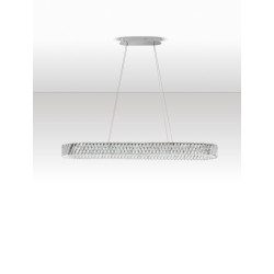 VITREO LONG – żyrandol kryształowy | Świetlna forma nad stół