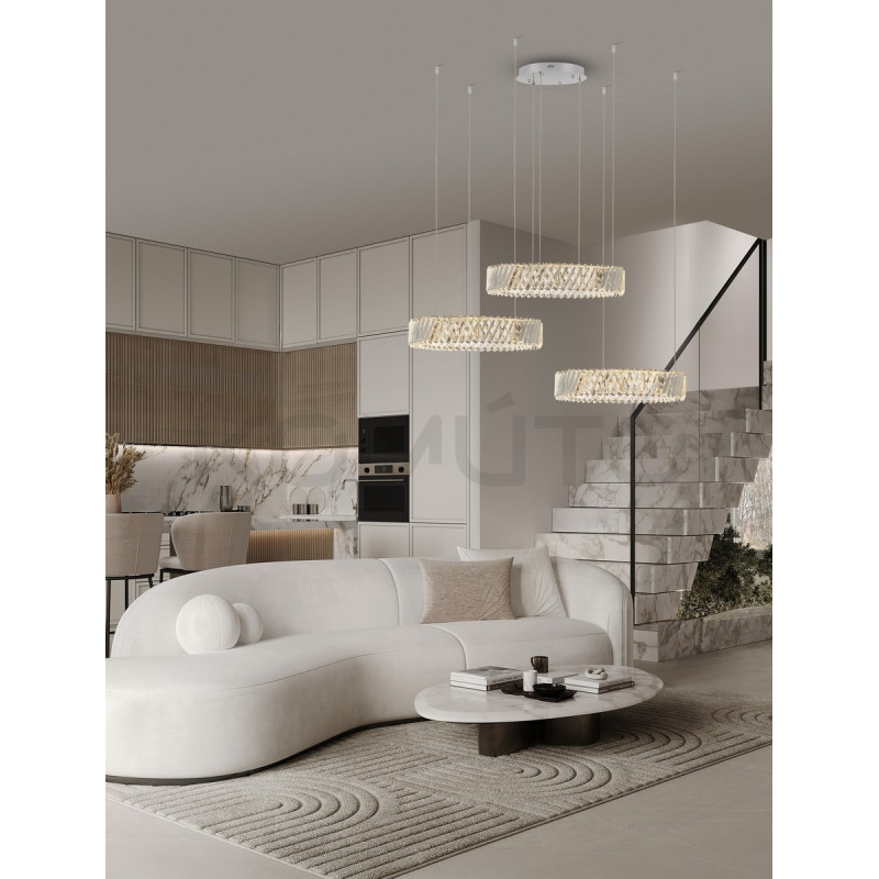 Żyrandol Vitreo Tre – Modowy akcent do eleganckiego salonu