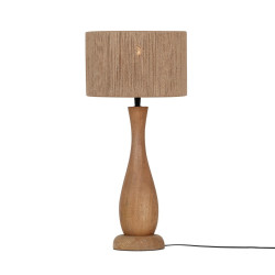 Lampa stołowa Jute drewniana 54