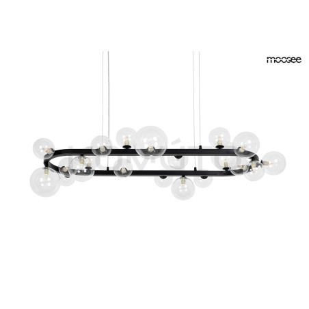 Lampa wisząca ALURE OVAL 120 czarna – nowoczesna  i stylowa