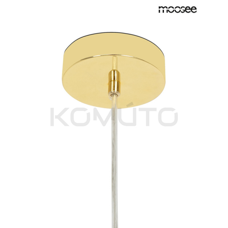 Lampa ALURE OVAL 120 czarna mleczne klosze do jadalni salon