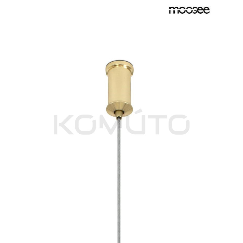 Lampa ALURE OVAL 120 czarna mleczne klosze do jadalni salon