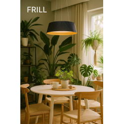 Lampa FRILL – Artystyczne oświetlenie | Ryflowany klosz 