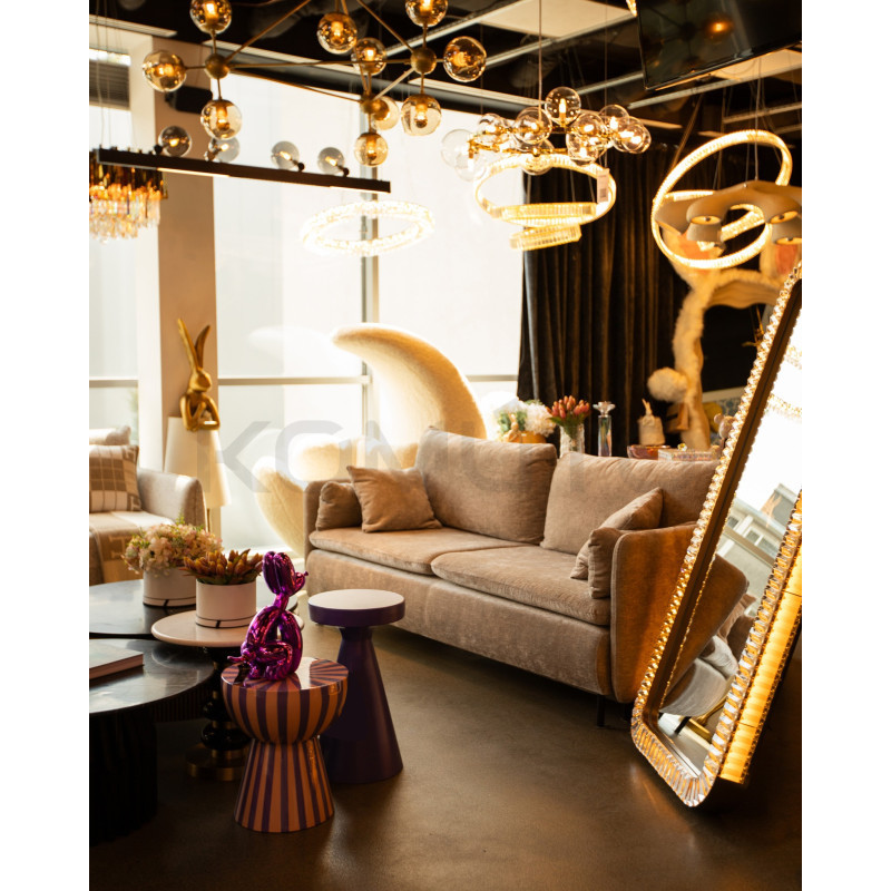 Stolik VALERIA różowo fioletowy aorystyczny zaskakujący szalony