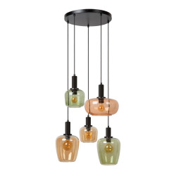 Kolorowa lampa wisząca szklana Litur 5 | Komuto.pl