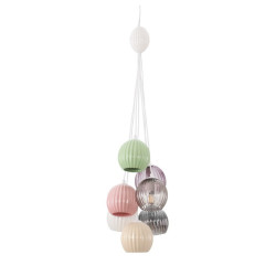 Lampa wisząca z kolorowymi kloszami Farve 7