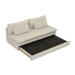 Sofa Yanki – sofa bez boków, rozkładana do małego salonu