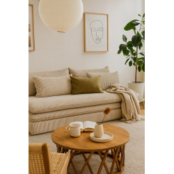 Sofa Yanki – sofa bez boków, rozkładana do małego salonu