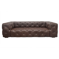 Sofa Chesterfield Moon skóra 4 os.