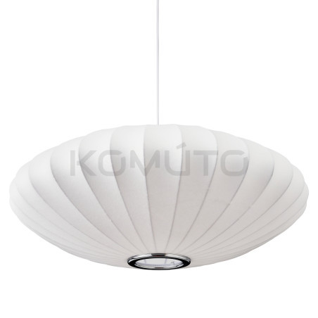 Lampa SILK FLAT 60 cm – materiałowy klosz w stylu japandi