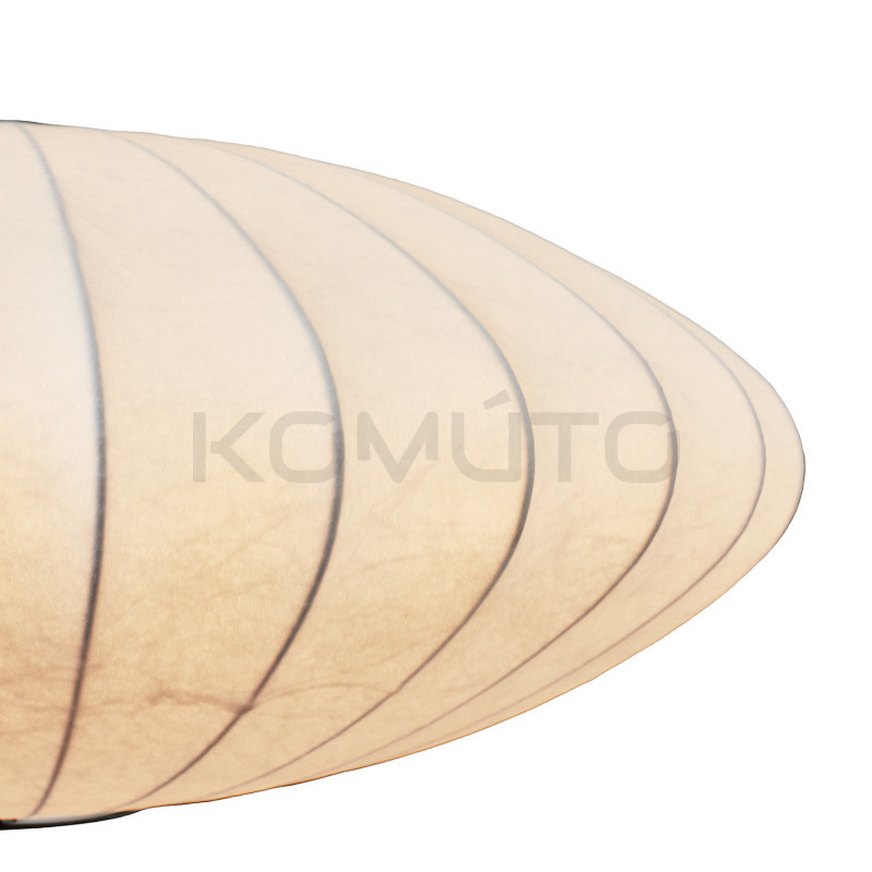 Lampa SILK FLAT 60 cm – materiałowy klosz w stylu japandi Lampa SILK FLAT 60 cm – materiałowy klosz w stylu japandi