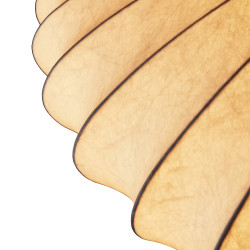 Lampa SILK FLAT 60 cm – materiałowy klosz w stylu japandi Lampa SILK FLAT 60 cm – materiałowy klosz w stylu japandi