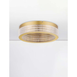 Złoty plafon Meryl LED – styl glamour do stylowych wnętrz Złoty plafon Meryl LED – styl glamour do stylowych wnętrz