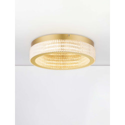 Złoty plafon Meryl LED – styl glamour do stylowych wnętrz Złoty plafon Meryl LED – styl glamour do stylowych wnętrz