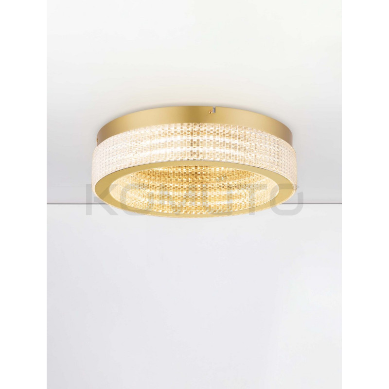 Złoty plafon Meryl LED – styl glamour do stylowych wnętrz Złoty plafon Meryl LED – styl glamour do stylowych wnętrz