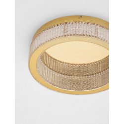 Złoty plafon Meryl LED – styl glamour do stylowych wnętrz Złoty plafon Meryl LED – styl glamour do stylowych wnętrz