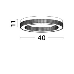Złoty plafon Meryl LED – styl glamour do stylowych wnętrz Złoty plafon Meryl LED – styl glamour do stylowych wnętrz