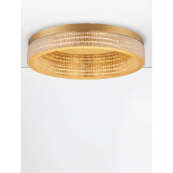 Plafon Meryl 60 – artystyczny plafon LED w złotym wykończeniu