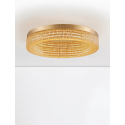 Plafon Meryl 60 – artystyczny plafon LED w złotym wykończeniu