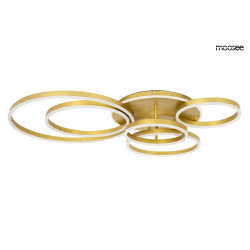 Plafon RINGS 6 złoty