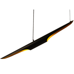Lampa wisząca glamour APOLLO 1 Black Tube