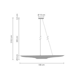 Nowoczesna Lampa wisząca glamour APOLLO 1 czarno złota