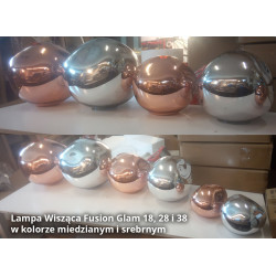 Lampa Wisząca Fusion Glam 18 srebrna