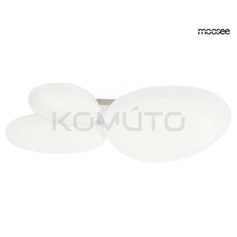 Lampa sufitowa CLOUD 3 biała Moosee – artystyczny plafon do nowoczesnych wnętrz