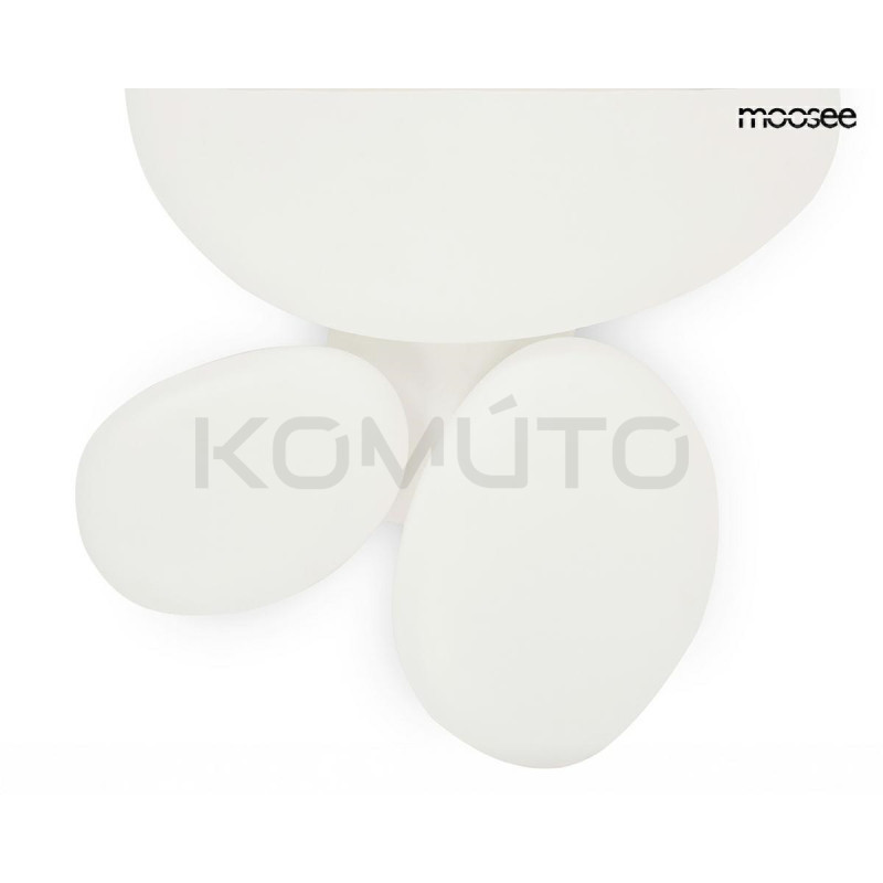 Lampa sufitowa CLOUD 3 biała Moosee – artystyczny plafon do nowoczesnych wnętrz