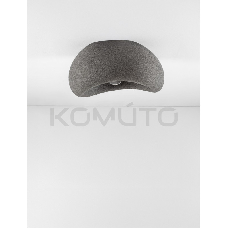 Plafon Wabi 40 szary – naturalny design inspirowany kamieniem Plafon Wabi 40 szary – naturalny design inspirowany kamieniem