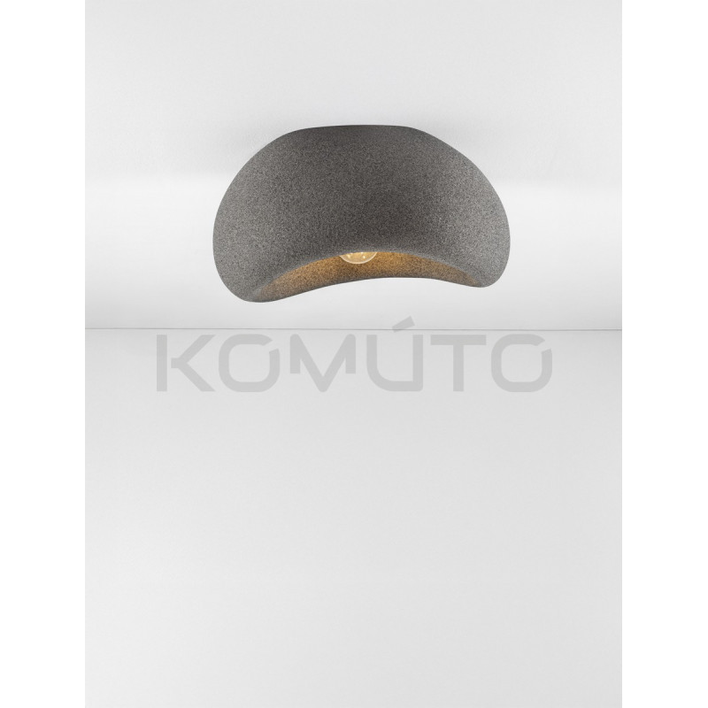 Plafon Wabi 40 szary – naturalny design inspirowany kamieniem Plafon Wabi 40 szary – naturalny design inspirowany kamieniem