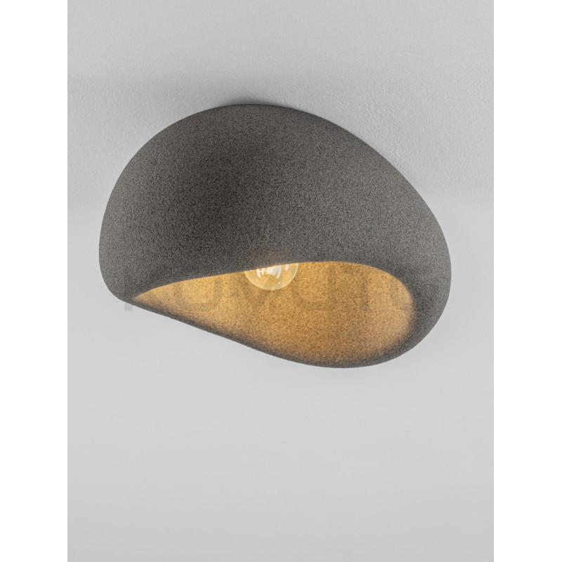 Plafon Wabi 40 szary – naturalny design inspirowany kamieniem Plafon Wabi 40 szary – naturalny design inspirowany kamieniem