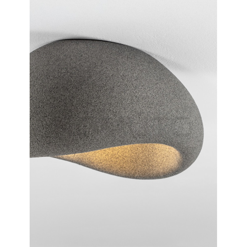 Plafon Wabi 40 szary – naturalny design inspirowany kamieniem Plafon Wabi 40 szary – naturalny design inspirowany kamieniem