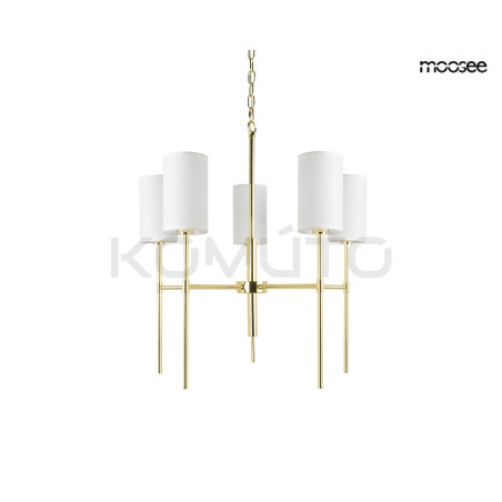 Lampa wisząca IMPERIO 5 złota – elegancja i wyjątkowy nastrój