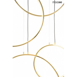 Lampa wisząca CIRCULO SIX złota Moosee – kaskada światła